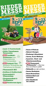 RIEDER MESSE // 9 - 13. September 2015 - Int. Landwirtschafts- & Herbstmesse mit HEBA-Reifen aus Mistelbach bei Wels