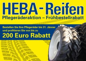 Pflegeräder Frühbestellaktion bei HEBA-Reifen in Mistelbach bei Wels