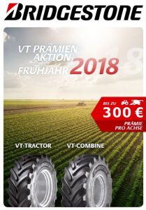 Bridgestone VT Prämien-Aktion Frühjahr 2018 bei HEBA-Reifen in Mistelbach bei Wels